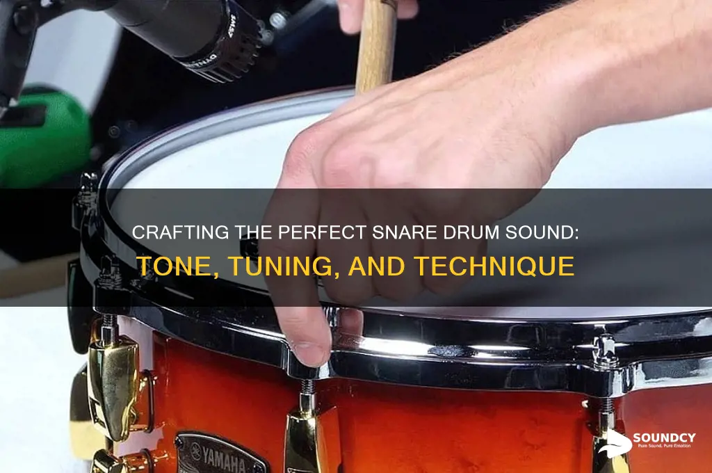 how should a snare drum sound