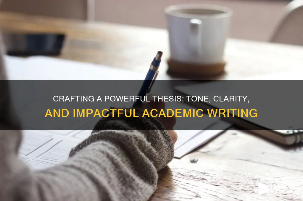 how should a thesis sound