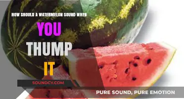Thumping Watermelons: Mastering the Perfect Sound for Ripe Fruit Selection