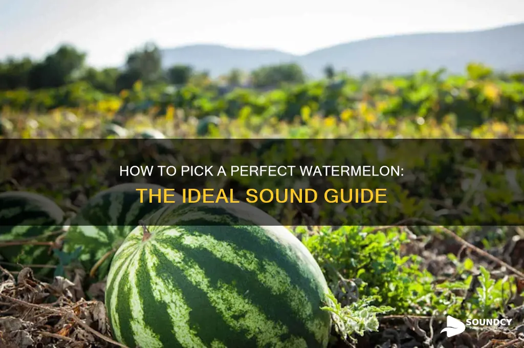how should a watermelon sound