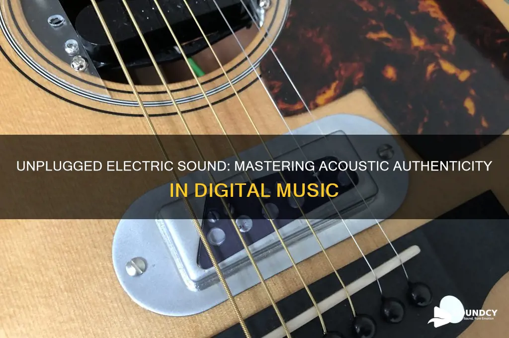 how should an electric sound unplugged