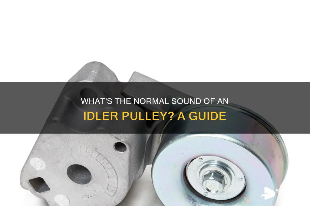 how should an idler pulley sound