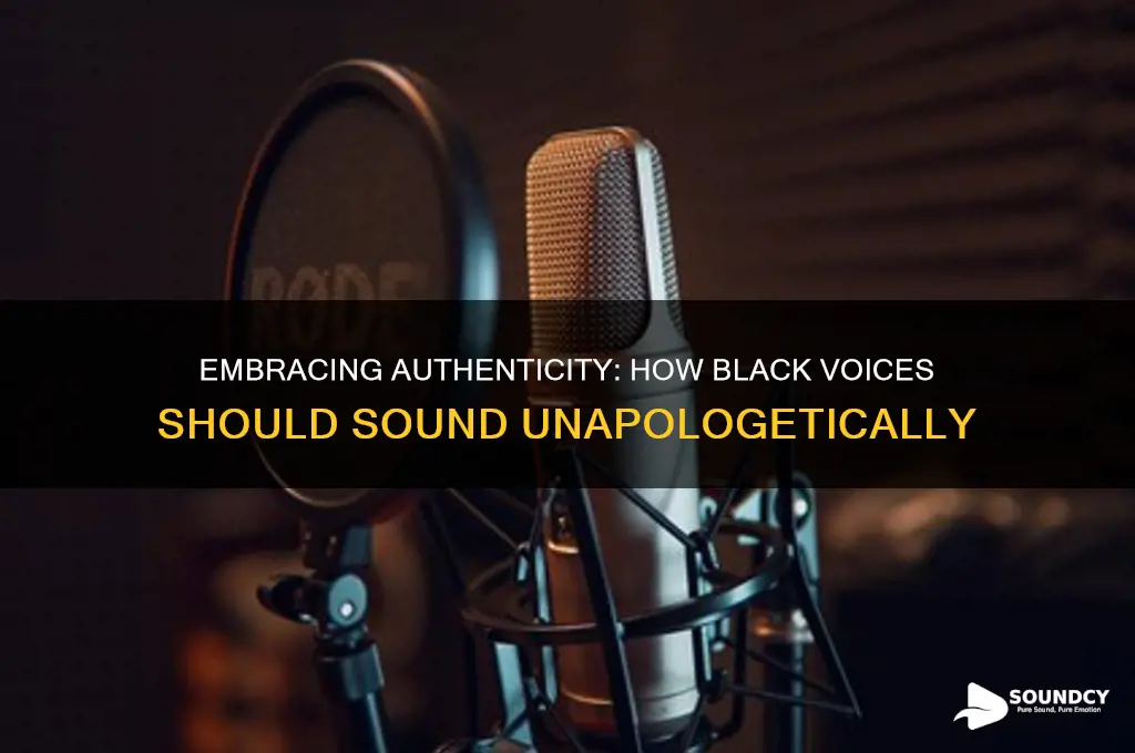 how should black people sound
