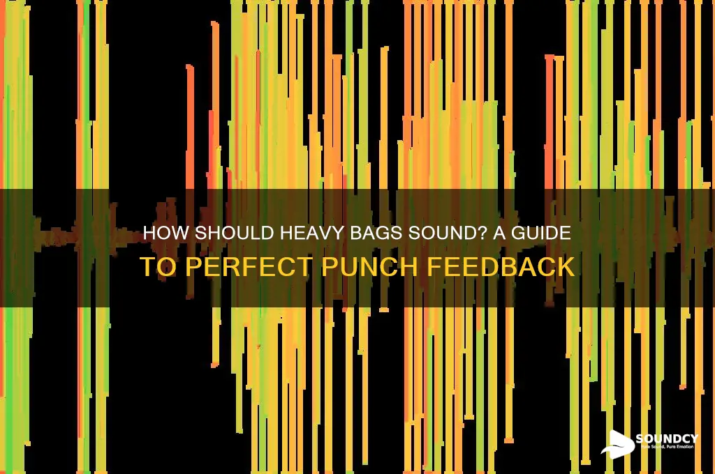 how should heavy bags sound