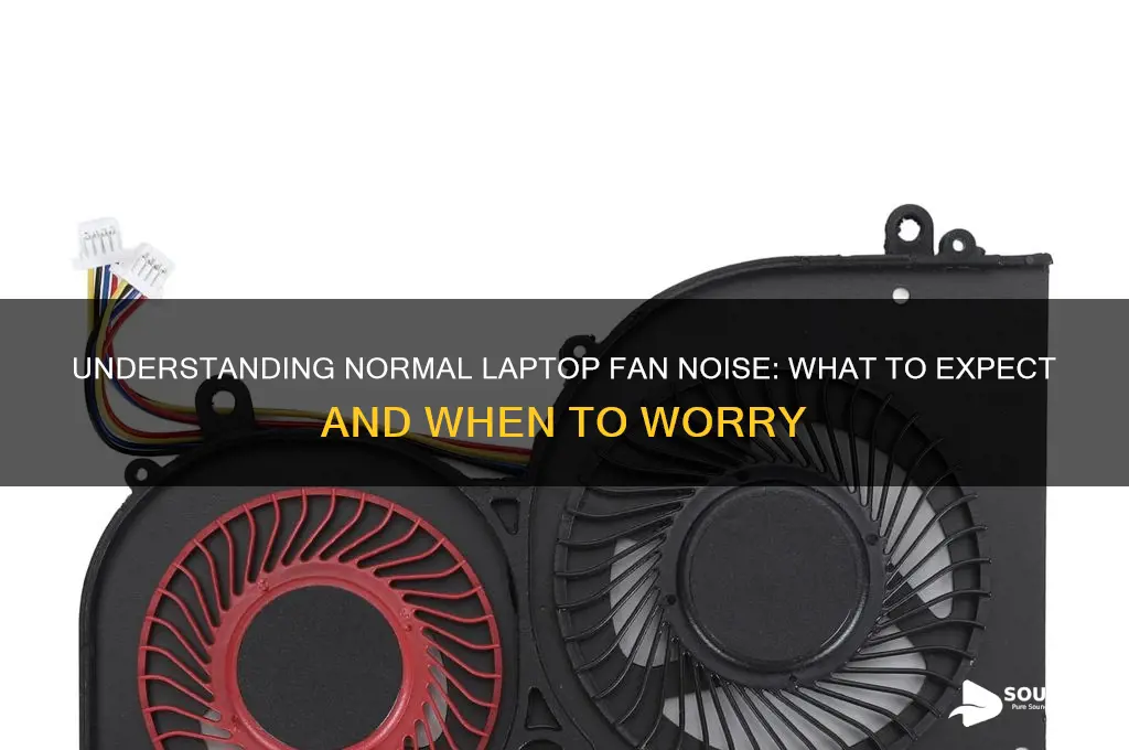 how should laptop fan sound