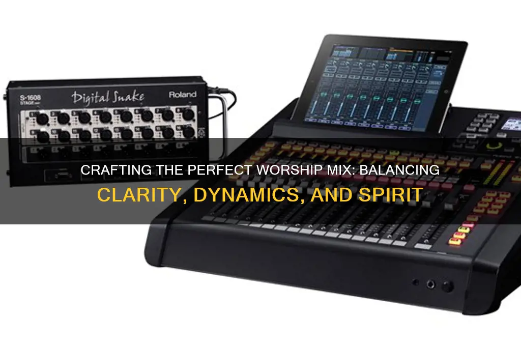 how should my worship mix sound