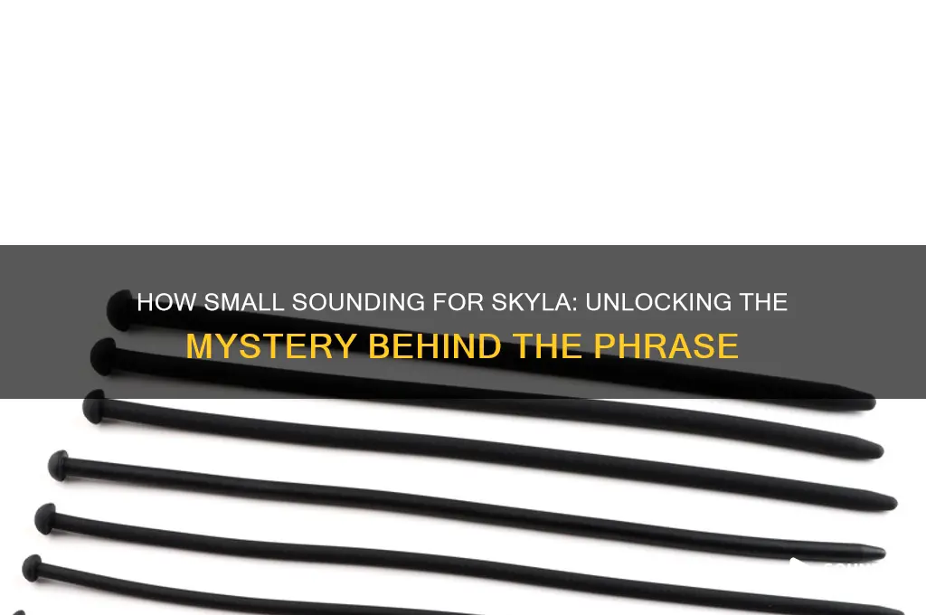 how small sounding for skyla