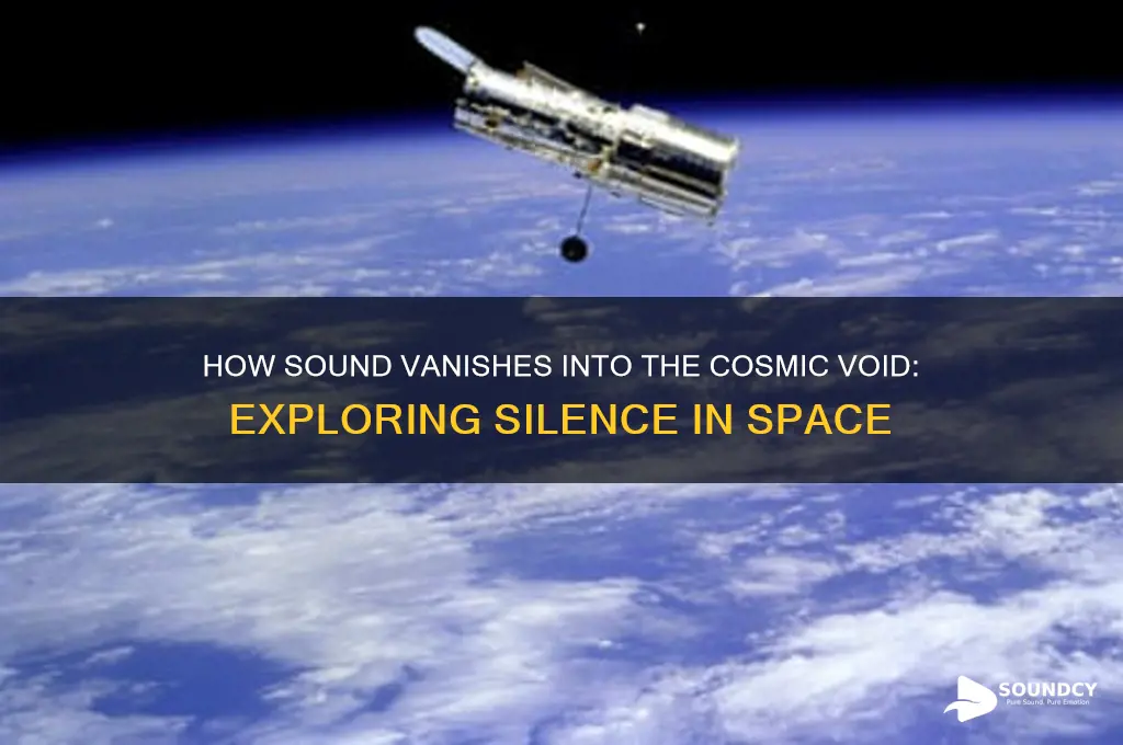 how sound disappers into space