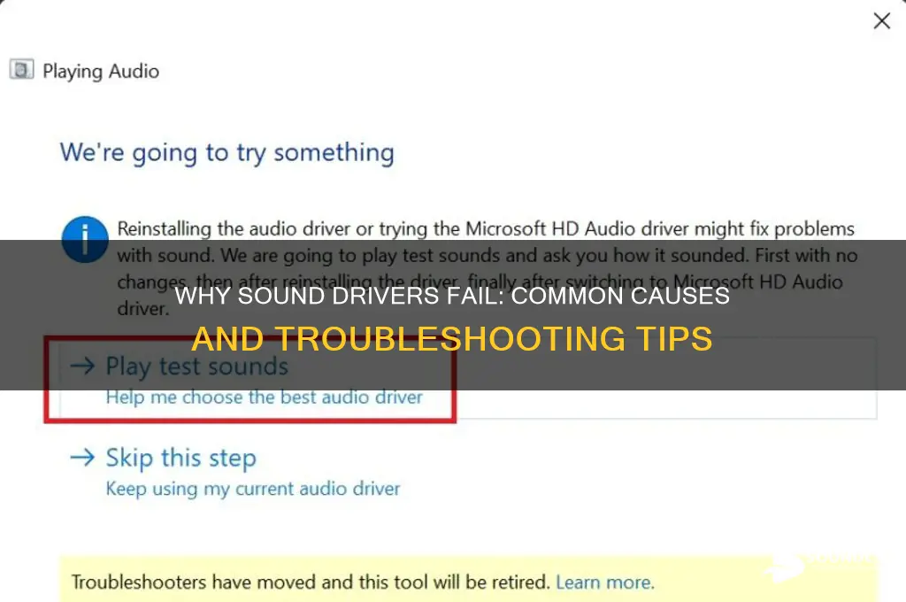how sound drivers go bad