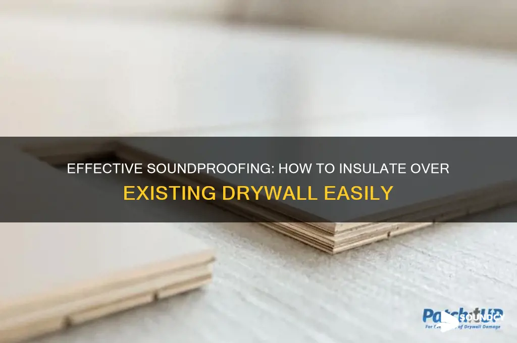 how sound insulate over existing drywall