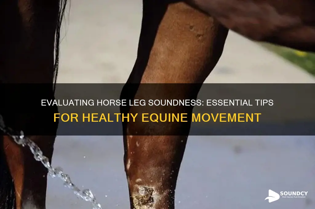 how sound is horse leg