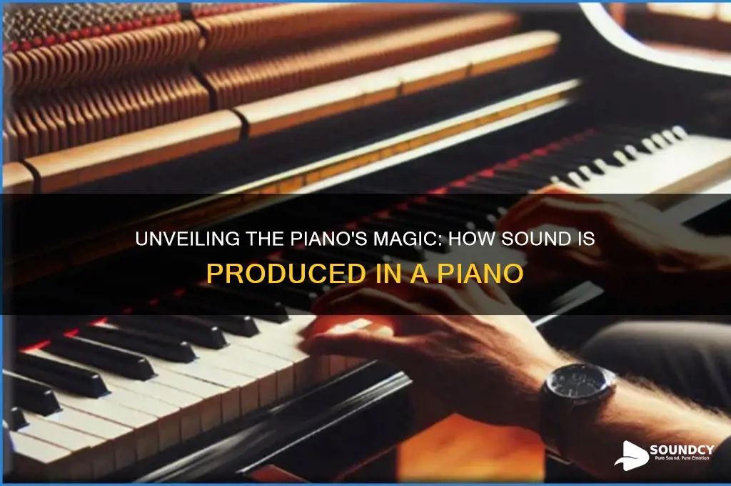 how sound is produced in piano