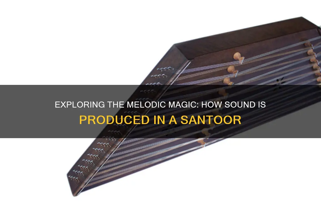 how sound is produced in santoor