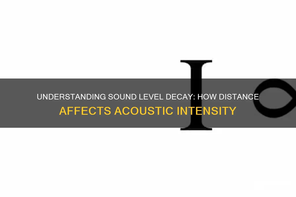 how sound level scales with distance