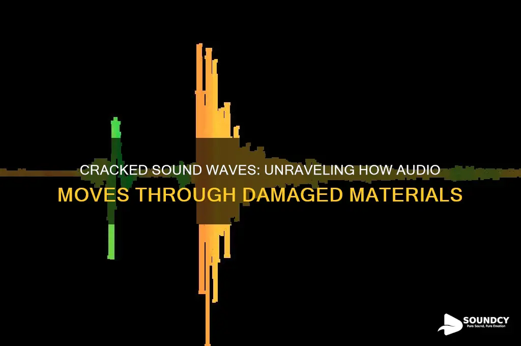how sound travels through cracked materials