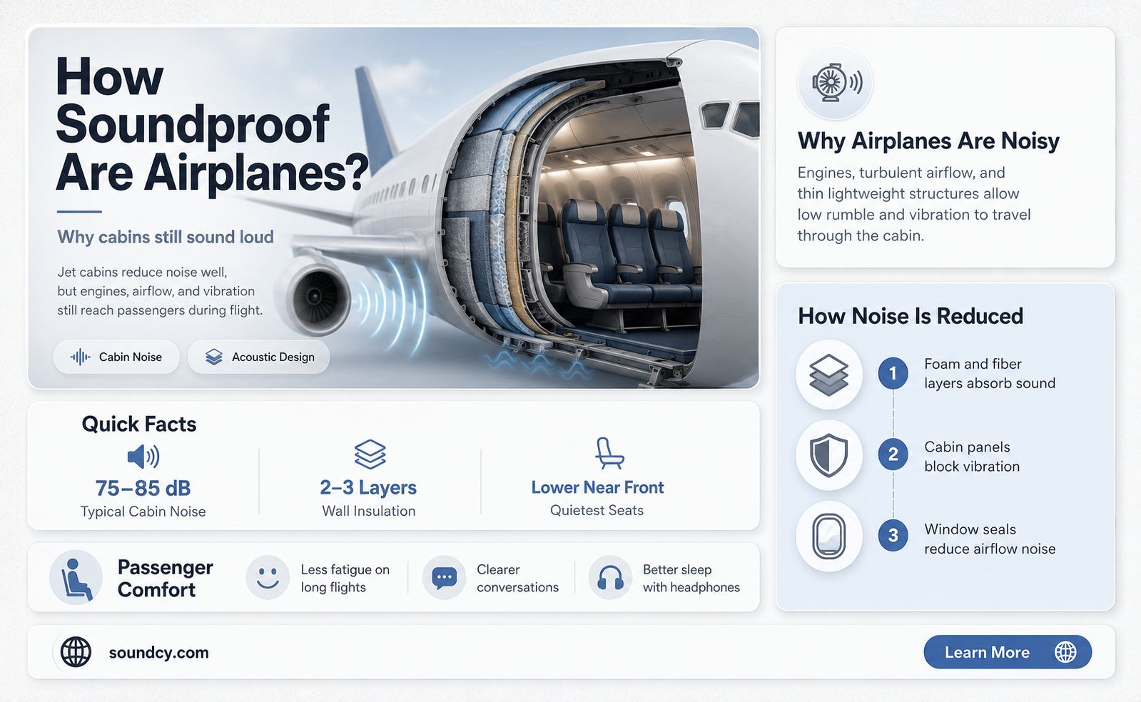 do air planes have sound proof