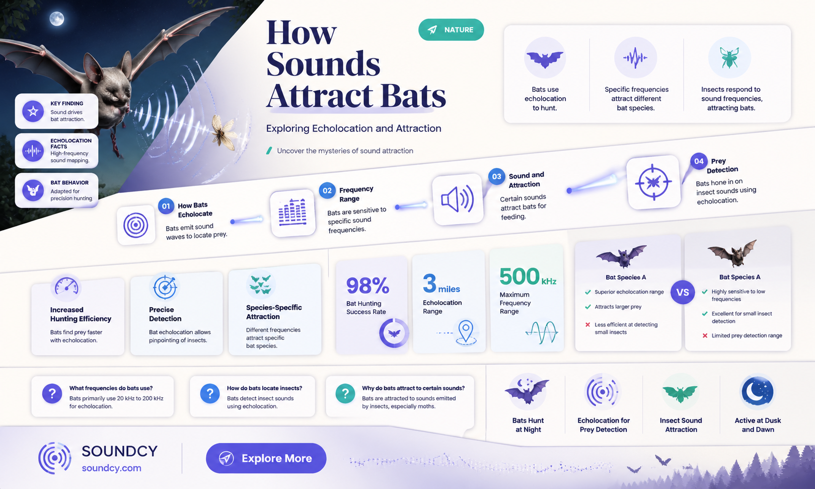 are bats atrract to certian sounds
