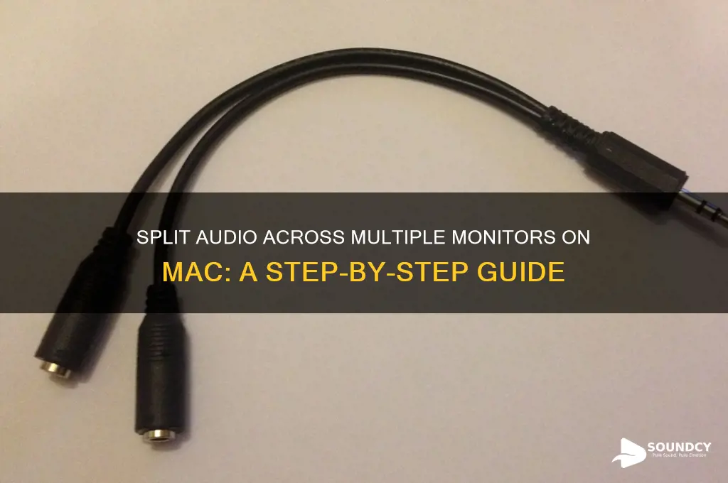 how split sound between monitors mac