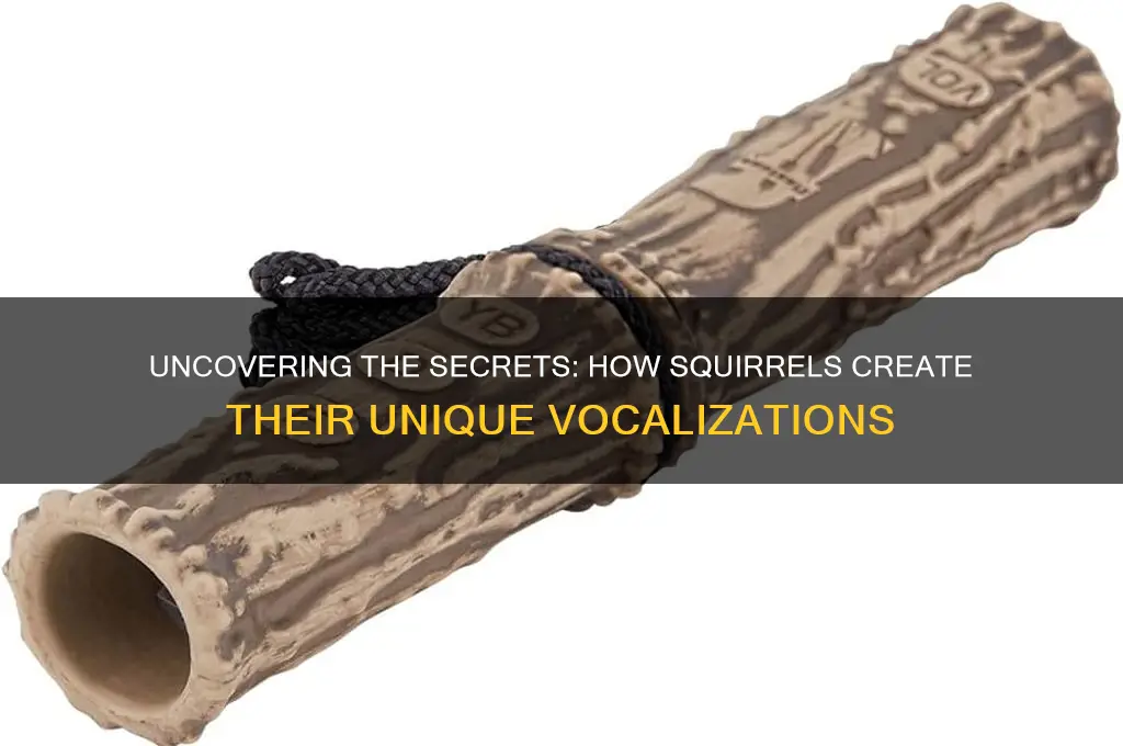 how squirrels make their sound