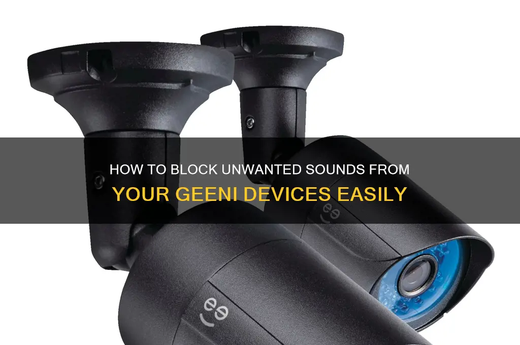 how stop sounds from geeni