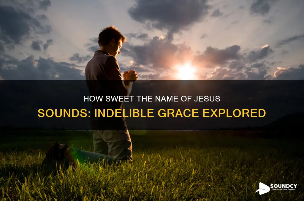 how sweet the name of jesus sounds indelible grace