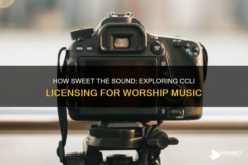 how sweet the sound ccli