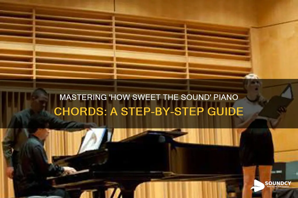 how sweet the sound piano chords