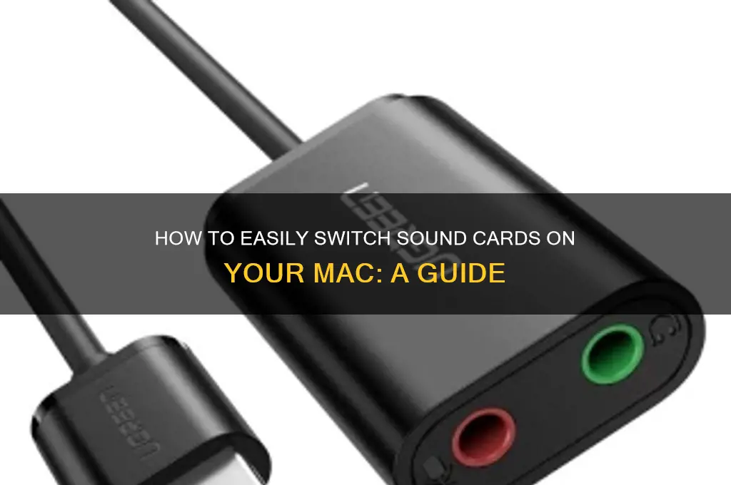 how switch sound card in mac