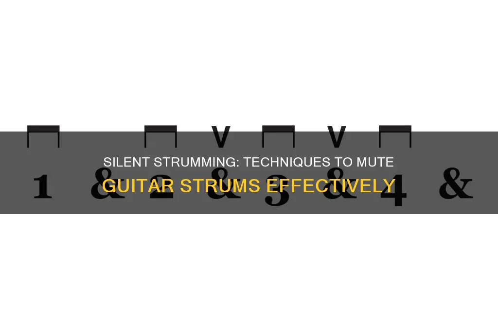 how t make your strums not make sound guitar