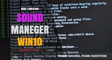 Quick Fix: Restart Sound Manager in Windows 10 Easily
