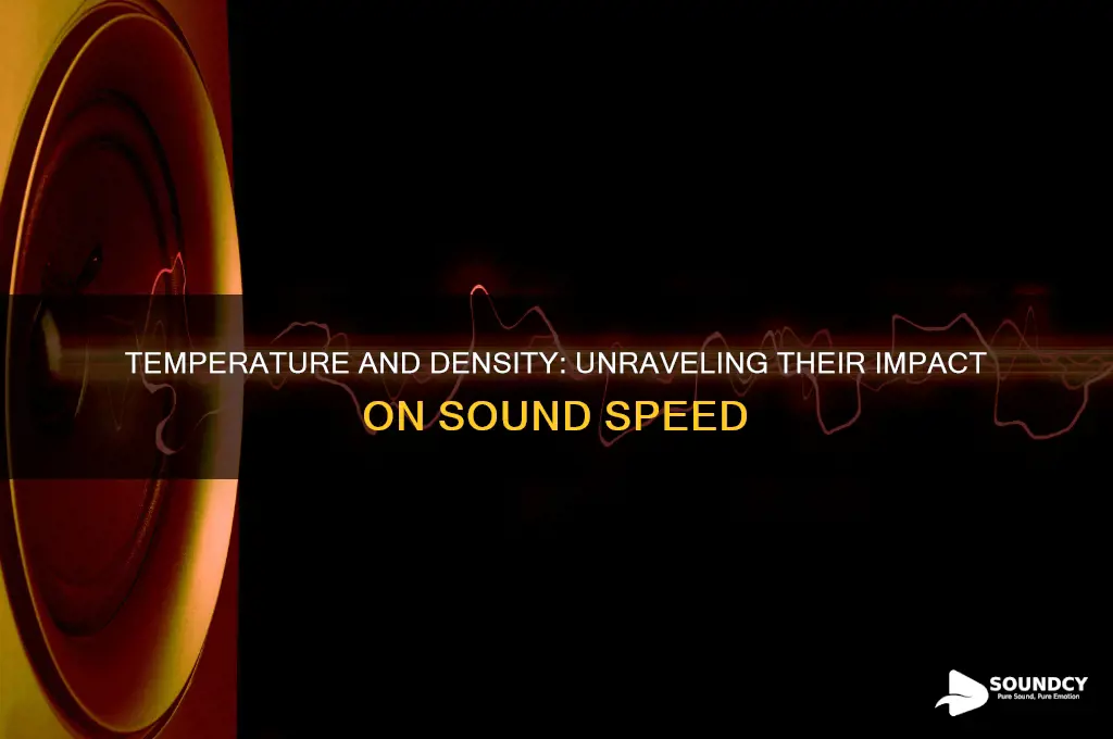 how temperature and density affect the speed of sound