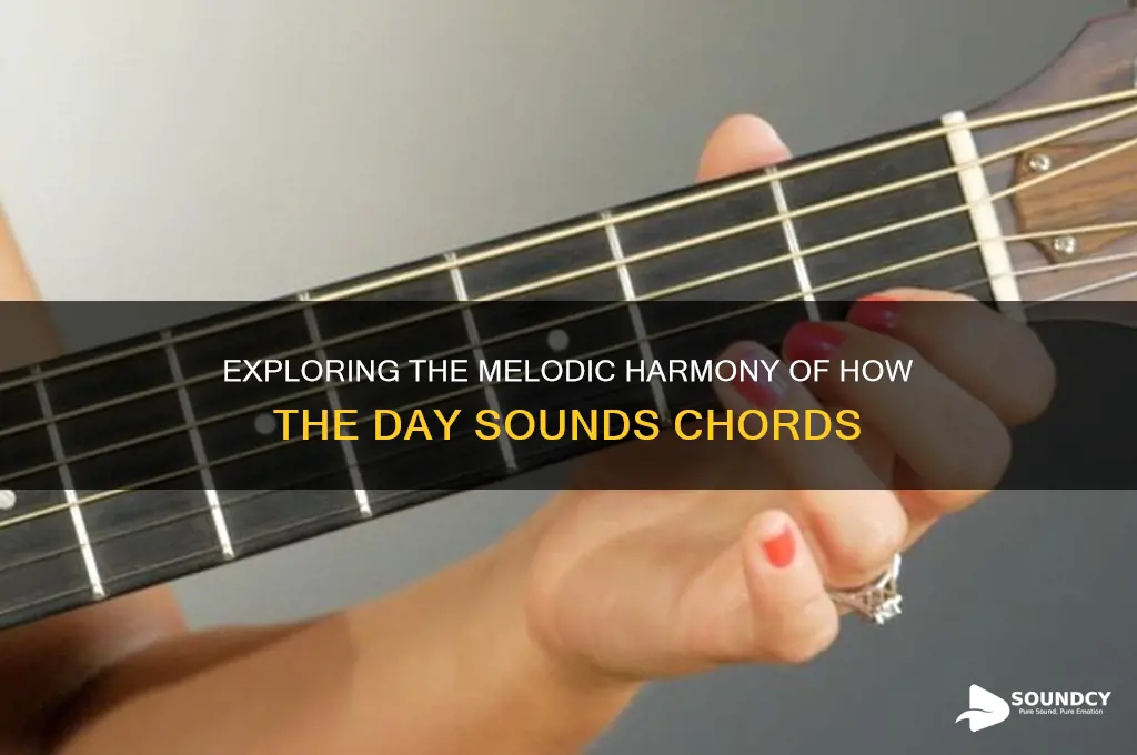 how the day sounds chords