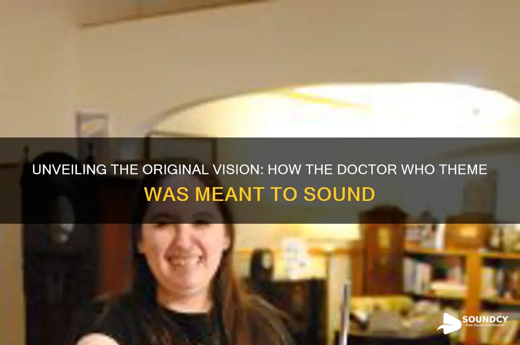 how the dr who theme was meant to sound