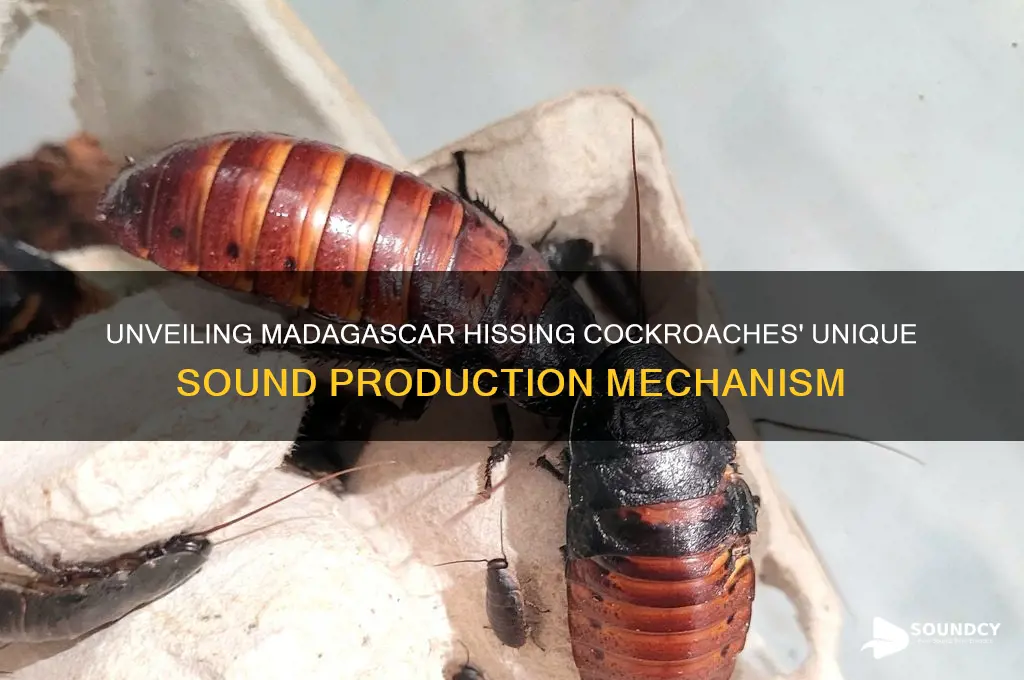 how the madagascar hissing cockroaches make a hissing sound