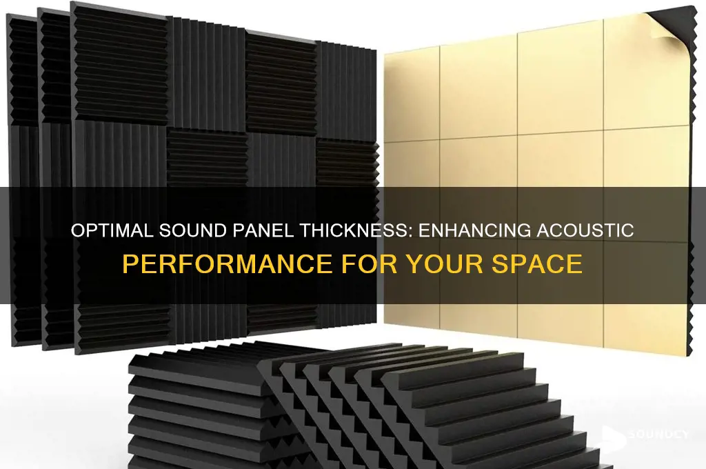 how thick should sound panels be