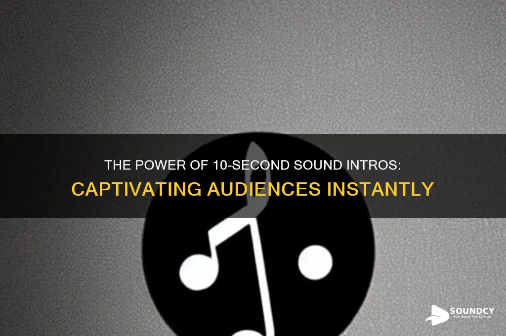 how those 10 seconds sound intros