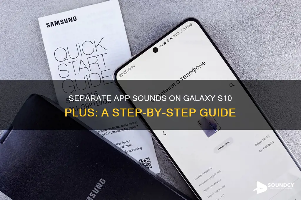 how tk seperate app sounds on galaxy s10 plus