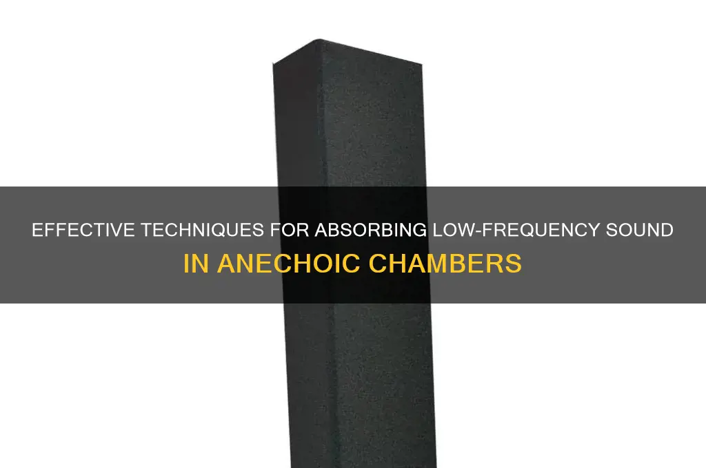how to absorb low frewuency sound in anechoic chamber