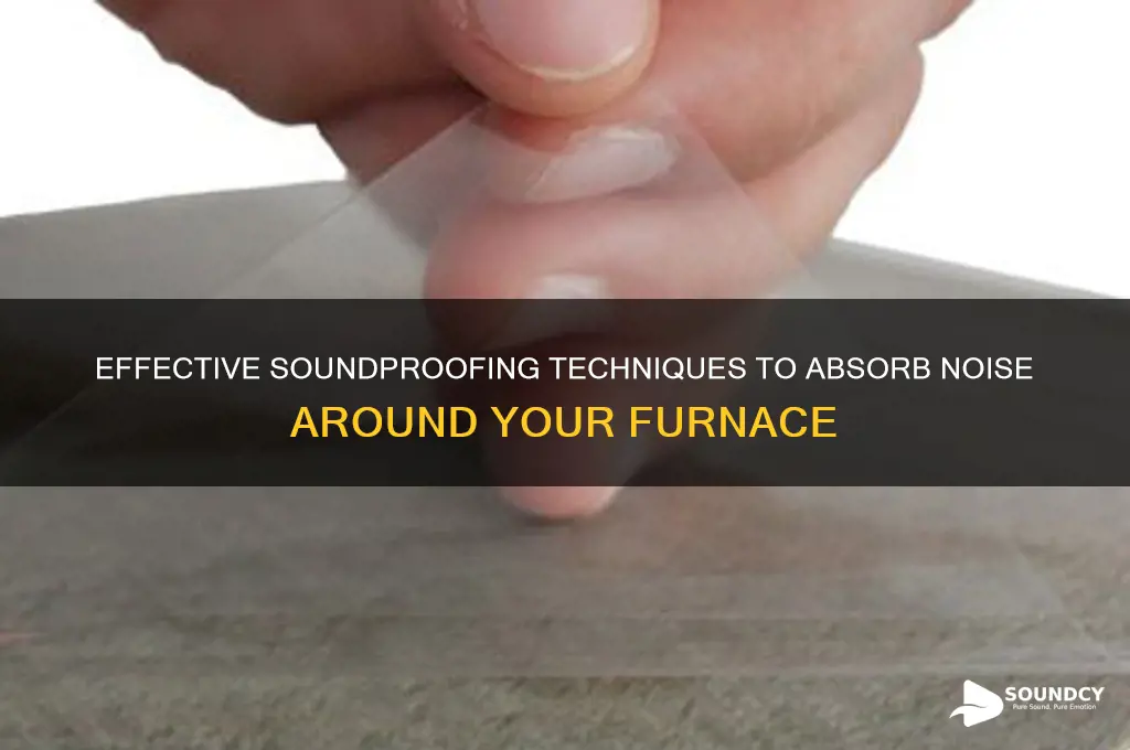 how to absorb sound around furnace