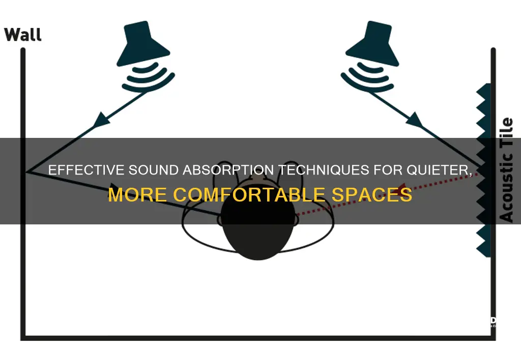 how to absorb the sound