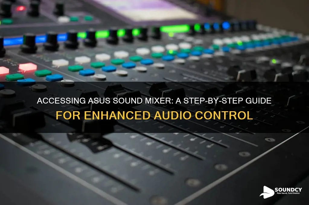 how to access asus sound mixer