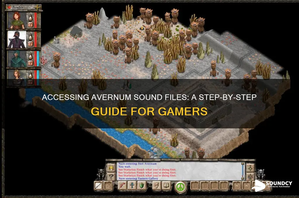 how to access avernum sound files