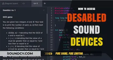 Re-enable Your Sound: A Guide to Accessing Disabled Audio Devices
