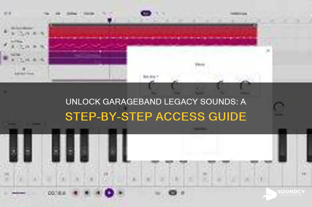 how to access garageband legacy sounds