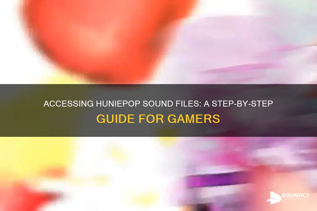 how to access huniepop sound files