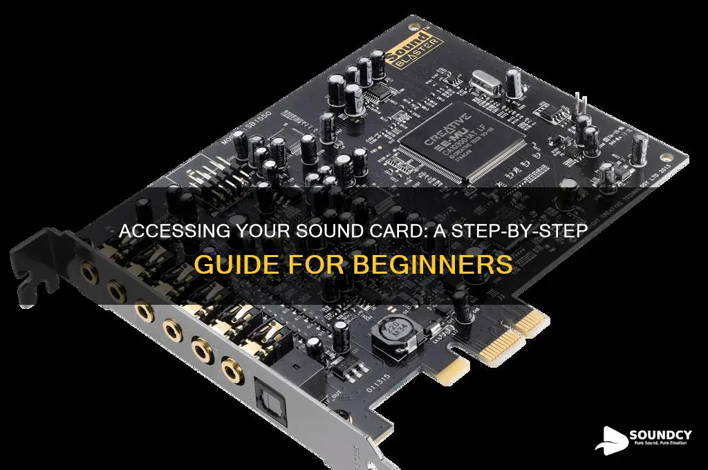how to access sound card