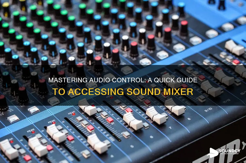 how to access sound mixer