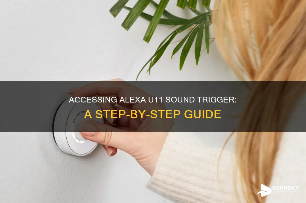 how to access the sound trigger on alexa u11