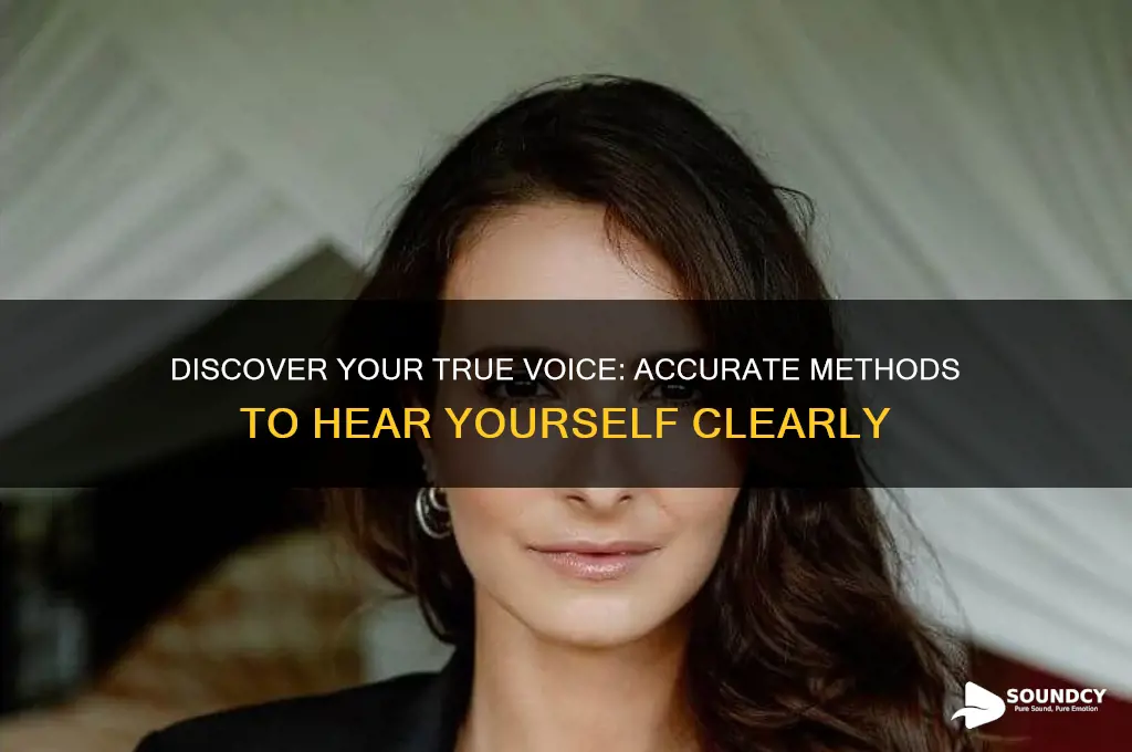 how to accurately find out how you sound like