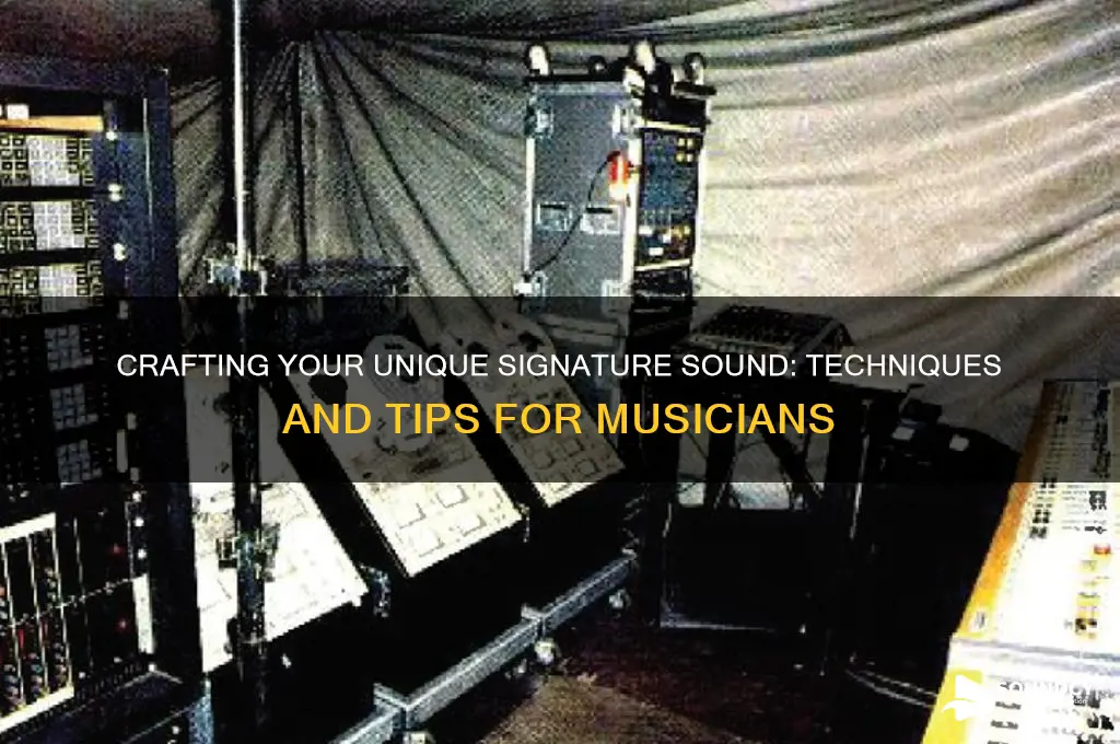 how to achieve a signature sound